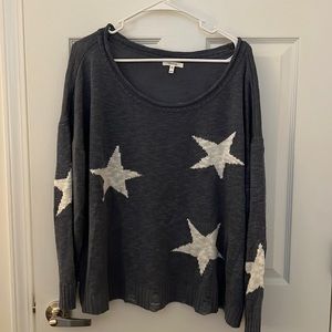 Slate Blue Star Sweater